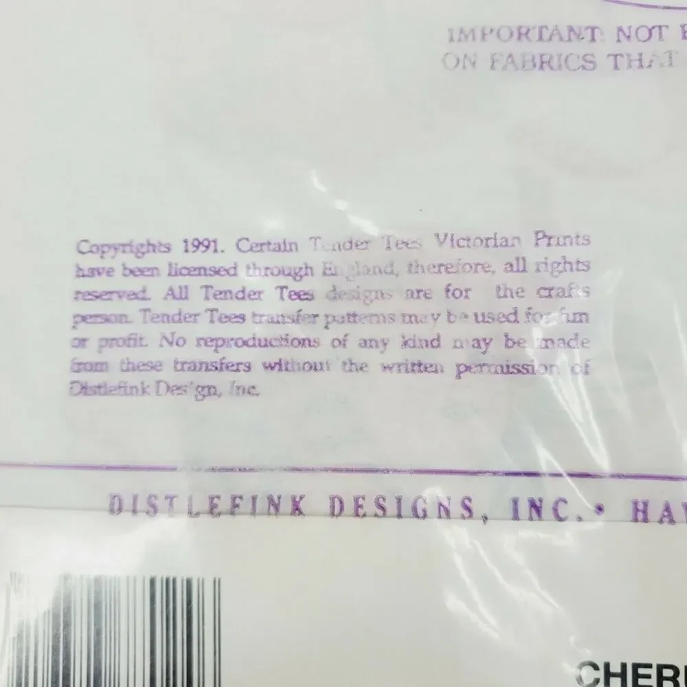Vintage 90s WISTERIA Victorian Cherub Angels Iron On Transfers Cottagecore FC-24 - Picture 4 of 7